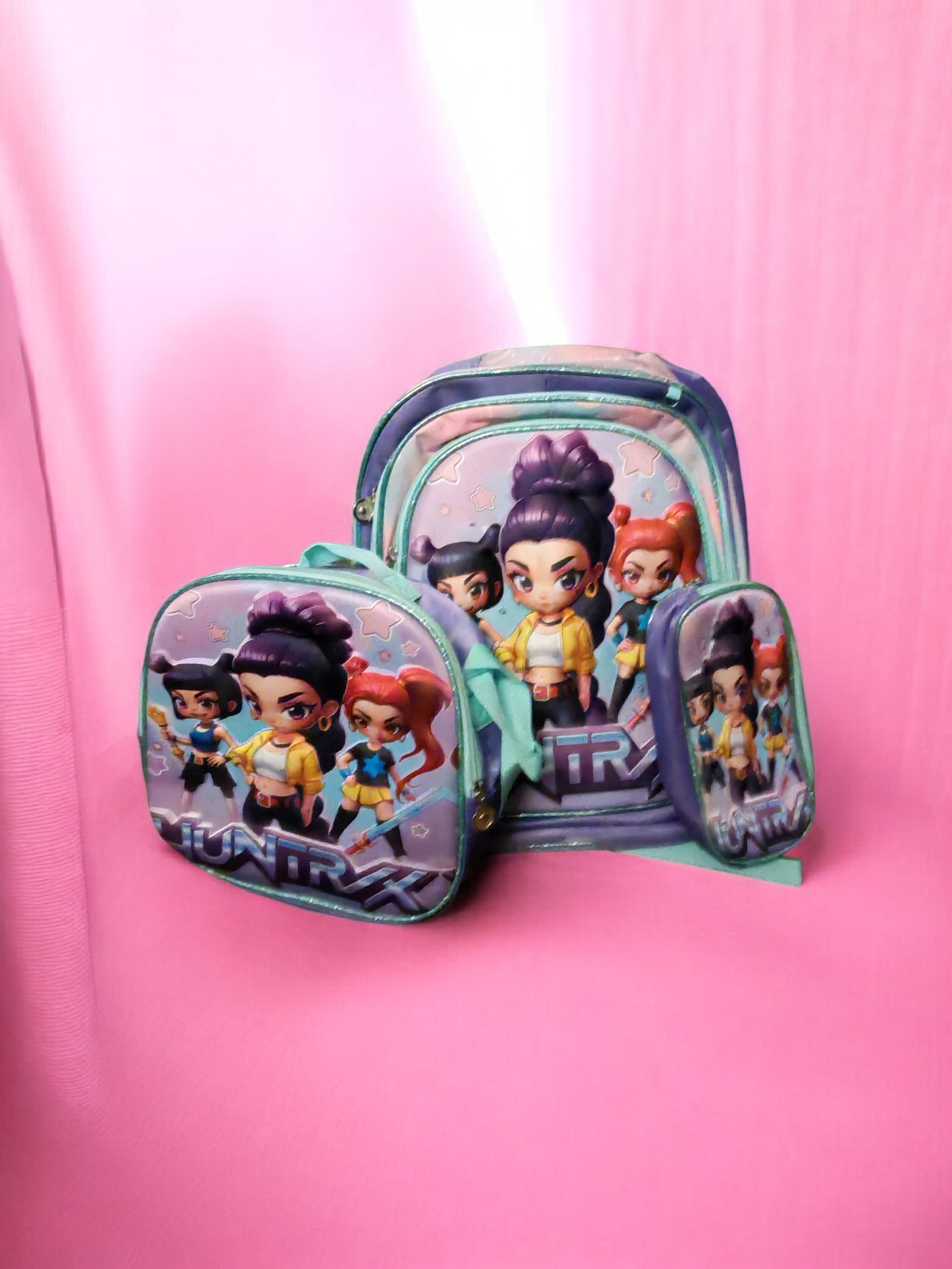 Mochila guerreras del kpop tripack